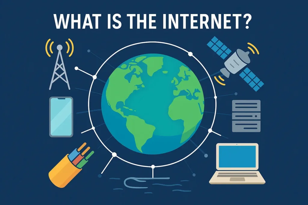 How the Internet works - global network, servers, data transfer
